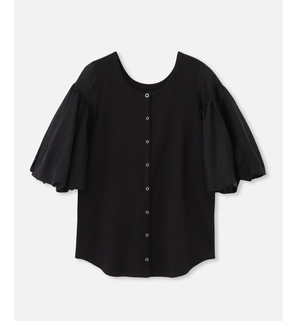 allureville「フライスコンビボリュームスリーブプルオーバー」|Tシャツ・カットソー|