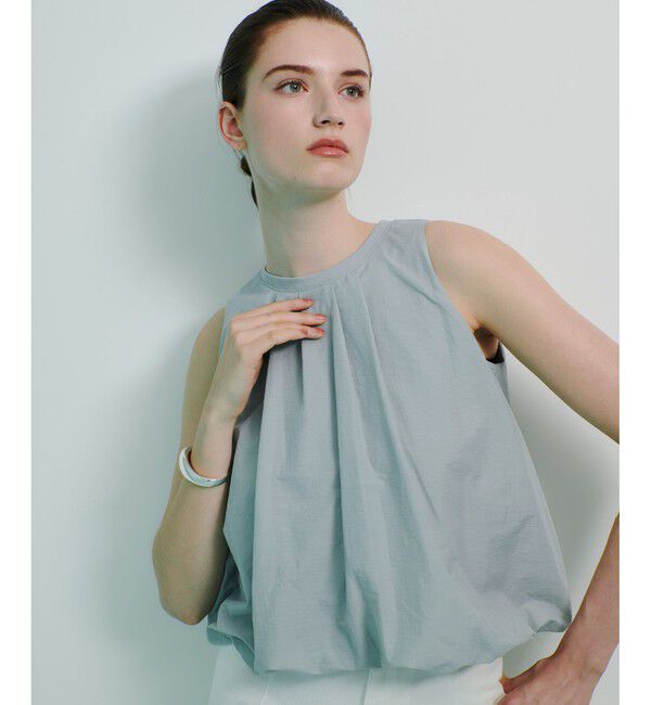 allureville「ライトタフタコンビバルーンプルオーバー」|Tシャツ・カットソー|ライトグレー