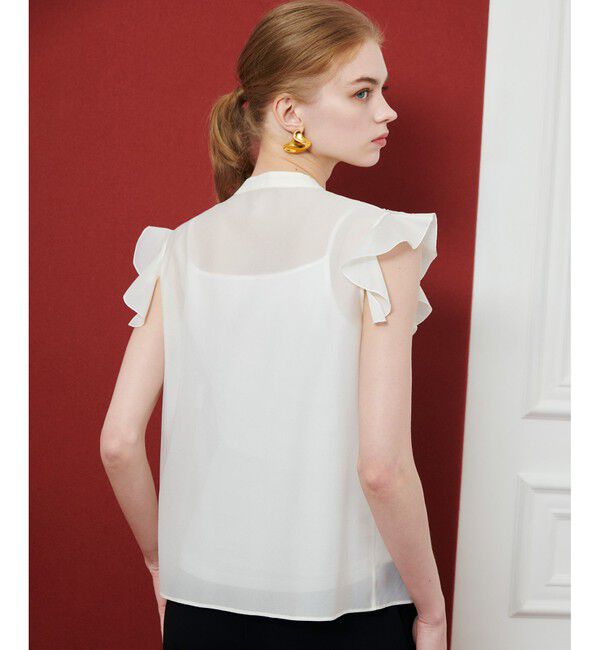 LOULOU WILLOUGHBY「【LOULOU WILLOUGHBY】ラッフルボリュームブラウス」|シャツ・ブラウス|