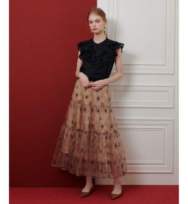 LOULOU WILLOUGHBY「【LOULOU WILLOUGHBY】ラッフルボリュームブラウス」|シャツ・ブラウス|