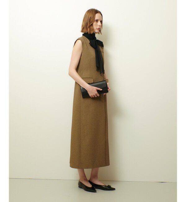 allureville「ツィードライクロングジレワンピース」|ワンピース|