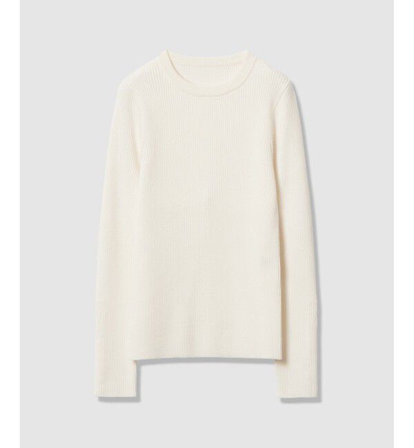 LOULOU WILLOUGHBY「【LOULOU WILLOUGHBY】フリルスリットプルオーバー」|ニット・セーター|