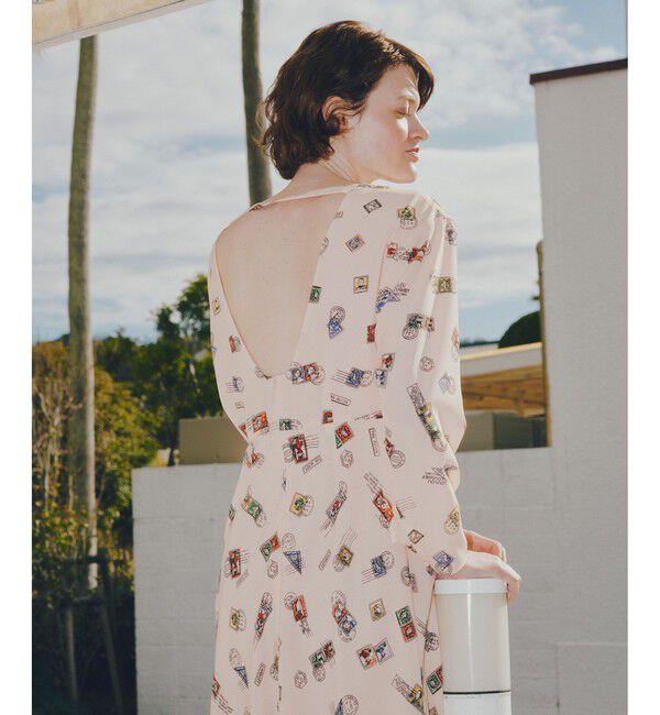 LOULOU WILLOUGHBY「【LOULOU WILLOUGHBY】レタープリントワンピース」|ワンピース|