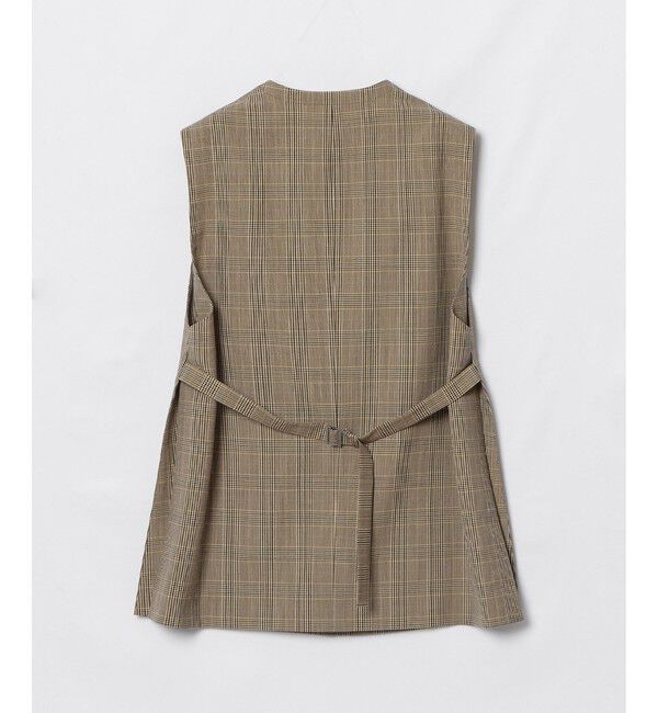 allureville「ポプリンチェックスリットジレ」|その他|