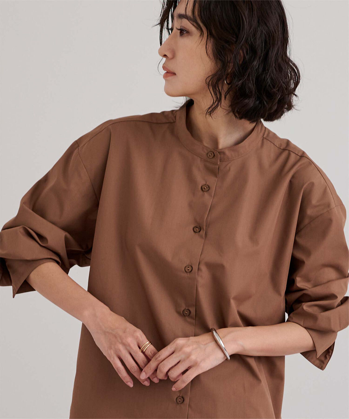 ur's「釦バックスリットチュニックシャツ」|シャツ・ブラウス|