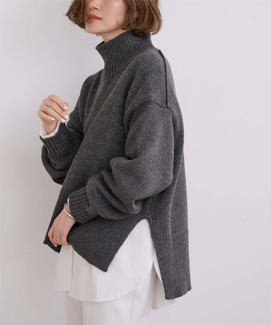 ur's「釦バックスリットチュニックシャツ」|シャツ・ブラウス|