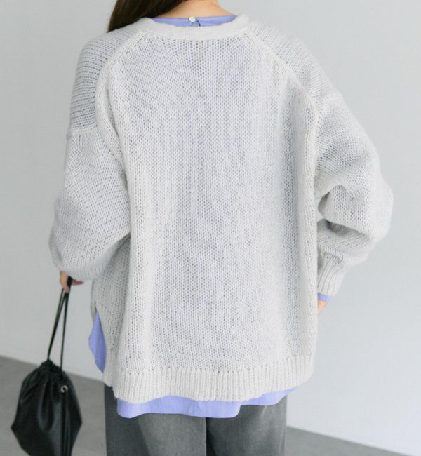  「3Gドロップ天竺ニットVネックカーディガン」|カーディガン|