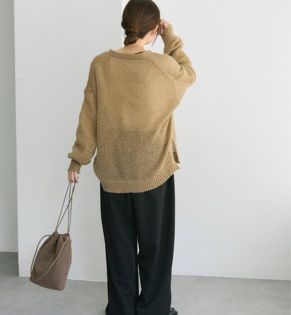  「3Gドロップ天竺ニットVネックカーディガン」|カーディガン|