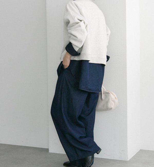  「シンプル裏起毛スウェットショートプルオーバー」|プルオーバー|