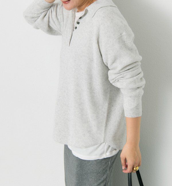  「ワッフルニットポロ」|キャミソール|