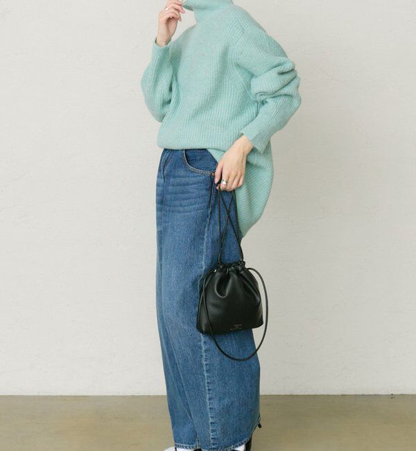  「ネップハイネックニットプルオーバー」|キャミソール|