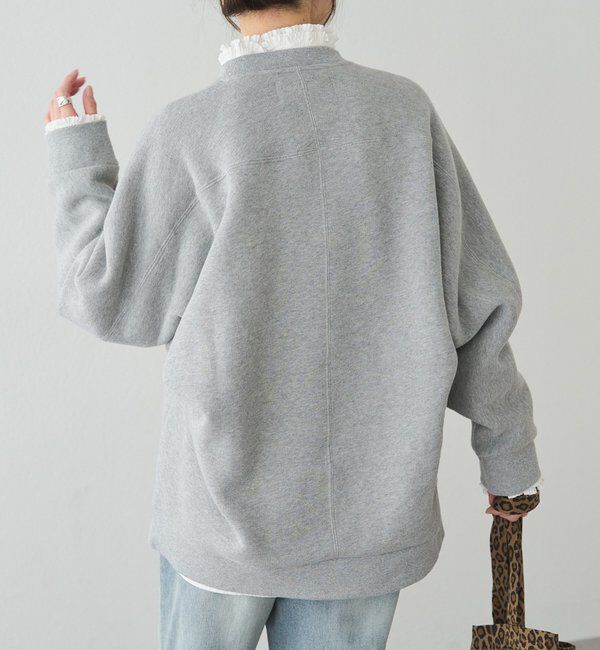  「裏ボアロゴ刺繍スウェット」|プルオーバー|