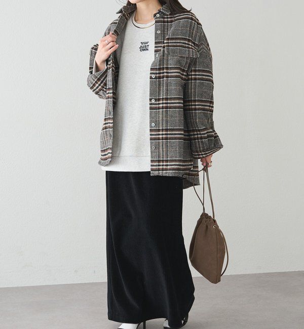  「裏ボアロゴ刺繍スウェット」|プルオーバー|