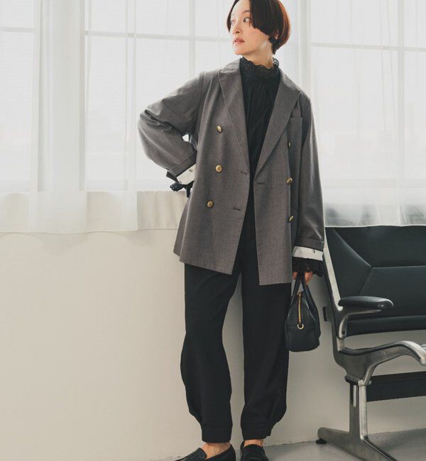  「【Du noir】【日本製】裾カフスパンツ」|その他|