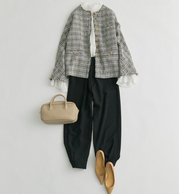  「【Du noir】【日本製】裾カフスパンツ」|その他|