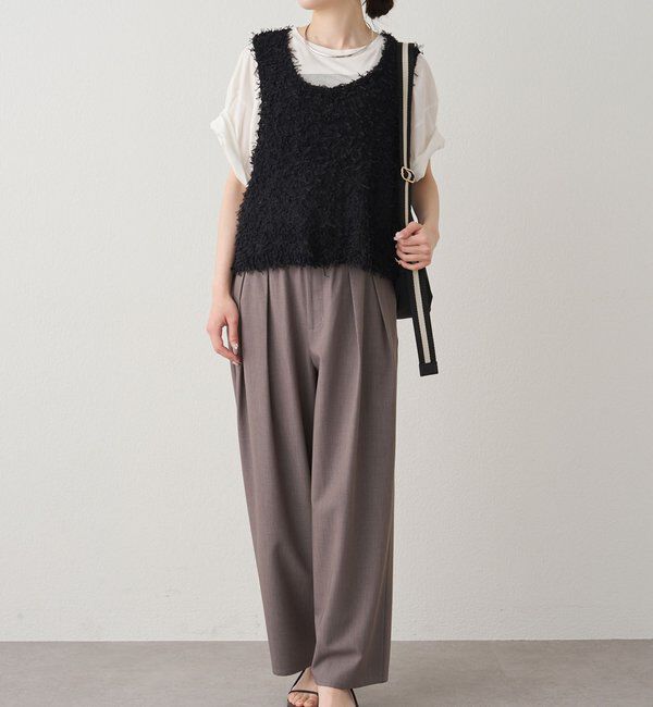  「リボンヤーンビスチェ」|ニット・セーター|