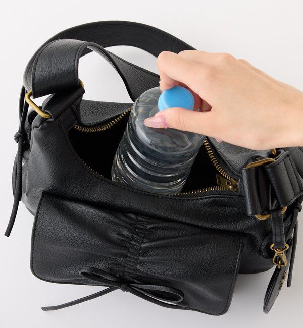  「【ペットボトルが入る！】ミラー付きドロストバック」|ショルダー・メッセンジャー|