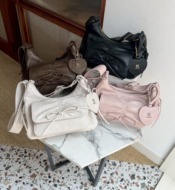  「【ペットボトルが入る！】ミラー付きドロストバック」|ショルダー・メッセンジャー|