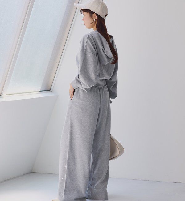  「セットアップ対応／裾ビジューカットパンツ」|その他|