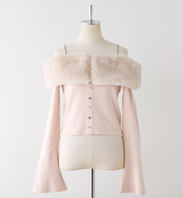  「【REVIVAL】ビジューファーニット」|ニット・セーター|