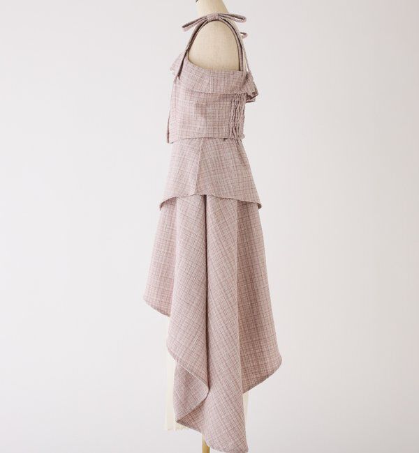  「【LouLoumei】異素材ミックスツイードセットアップ」|その他|