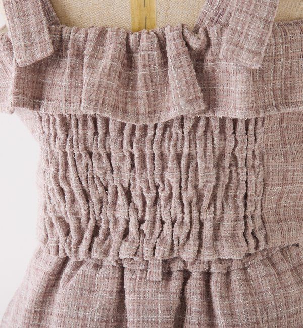  「【LouLoumei】異素材ミックスツイードセットアップ」|その他|