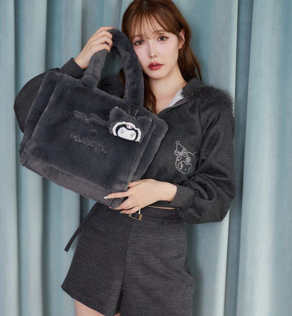  「【マイメロディ／クロミコラボ】チャーム付きファーミニトートバッグ」|ショルダー・メッセンジャー|