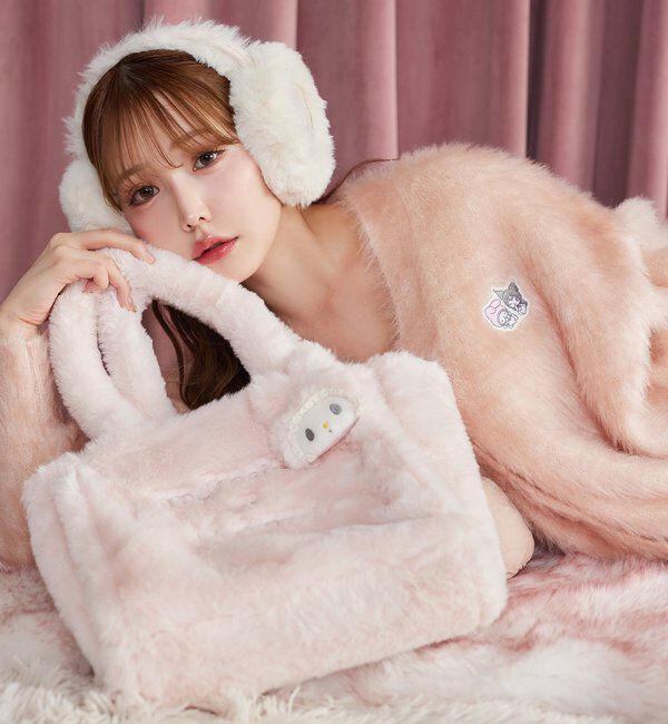  「【マイメロディ／クロミコラボ】チャーム付きファーミニトートバッグ」|ショルダー・メッセンジャー|