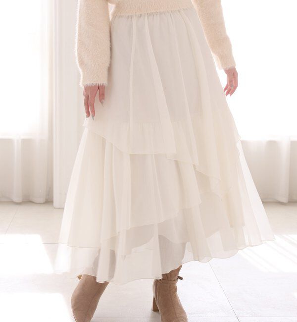  「ティアードロングスカート」|スカート|