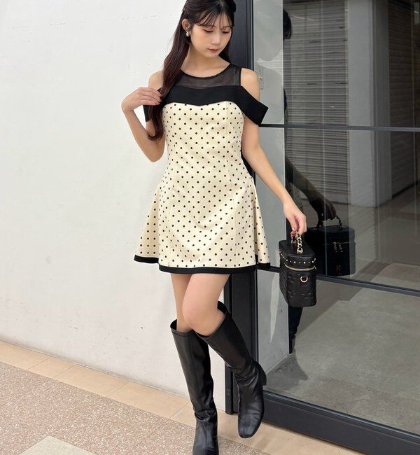  「袖取り外し可能ミニワンピース」|ワンピース|