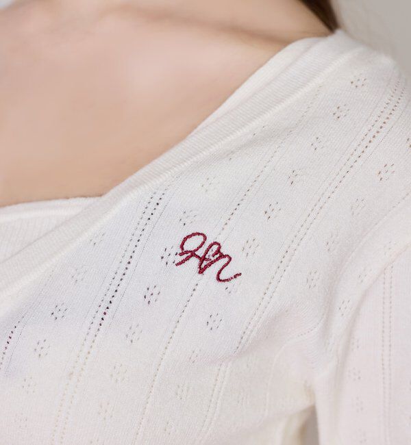  「【Heart collection】ハートボタンビスチェセットカーディガン」|ニット・セーター|