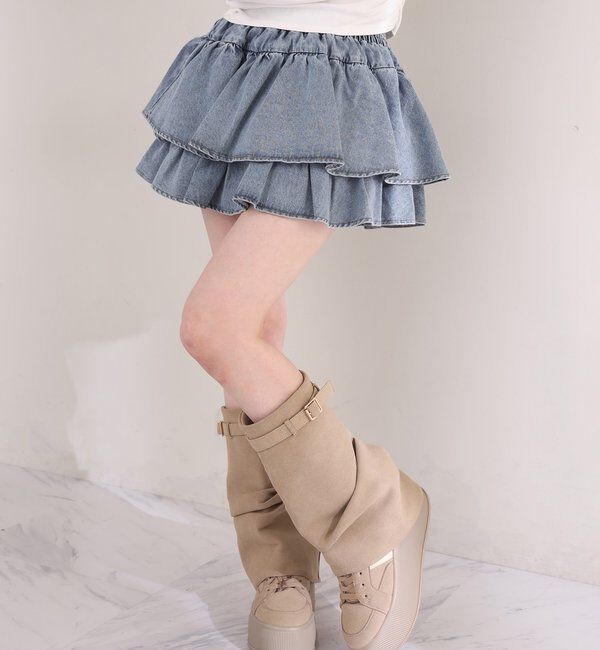  「【REVIVAL】WEB限定/セットアップ対応/ティアードミニスカート」|スカート|
