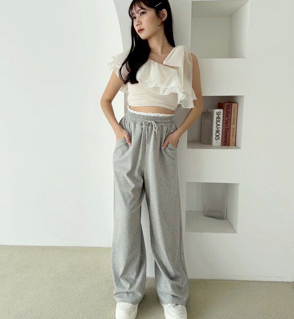  「swimwear/肩リボンワンショル+フレアミニスカート(3点セット)」|その他|