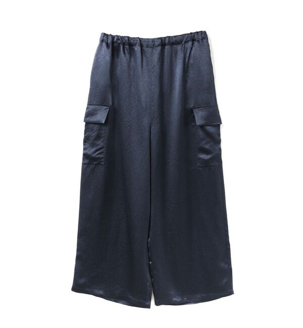 mizuiro ind「mizuiro ind サテンカーゴパンツ」|その他|ネイビー