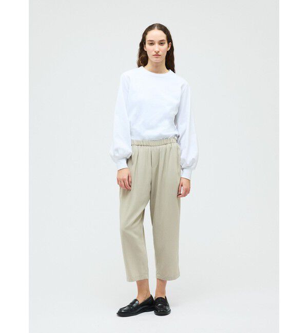 mizuiro ind「mizuiro ind T/Rタックイージーパンツ」|その他|ライトベージュ