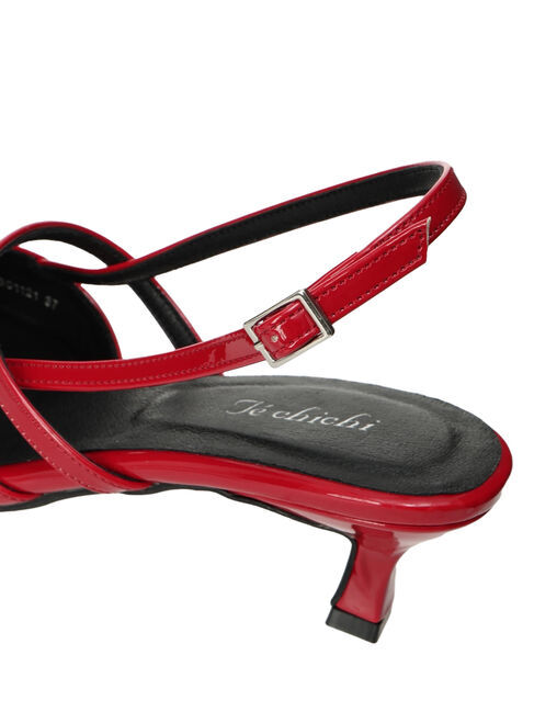 Te chichi「ポインテッドTストラップミュール《2025spring catalog item》」|パンプス|