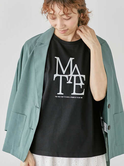 Lugnoncure「重ねロゴプリントTシャツ《2025summer catalog item》」|Tシャツ・カットソー|