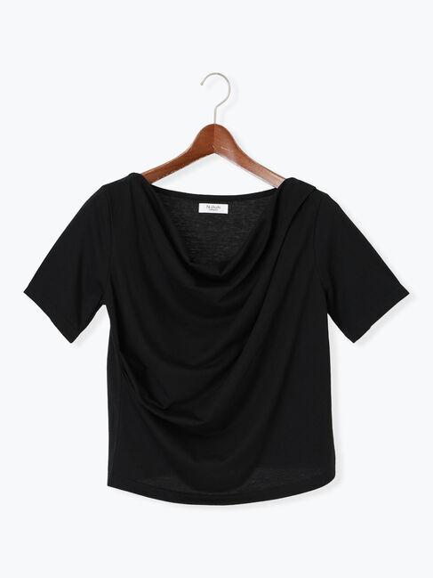 Te chichi TERRASSE「ドレープネックトップス」|その他|ブラック