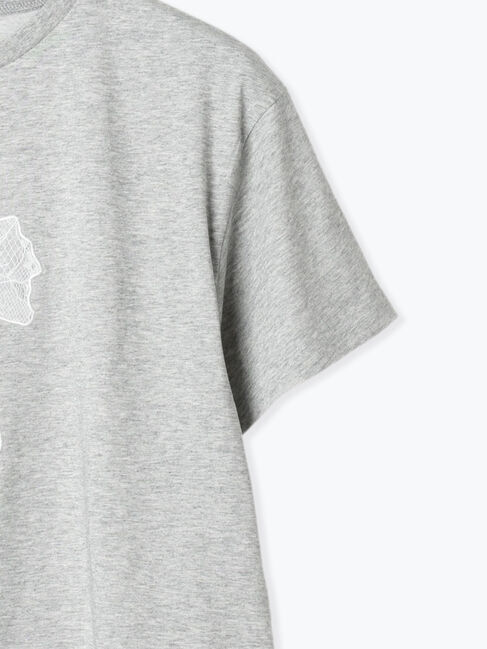 Te chichi TERRASSE「【接触冷感】レース刺繍クロップドTシャツ」|Tシャツ・カットソー|