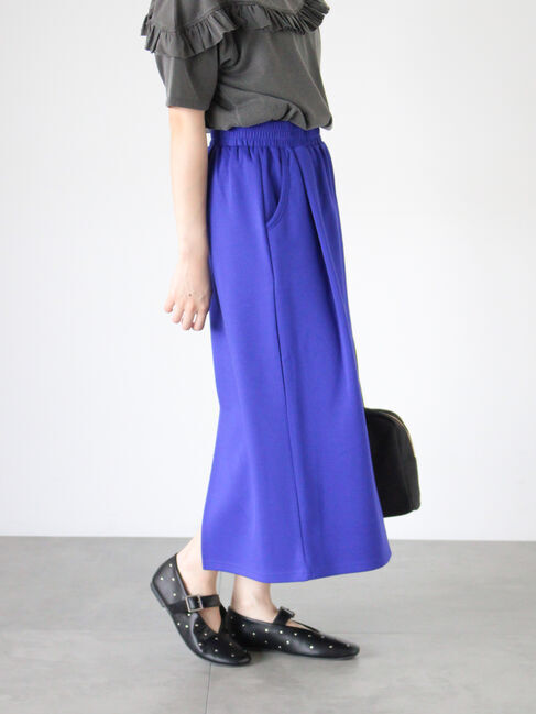Te chichi TERRASSE「【選べる着丈】ダンボールナロースカート」|スカート|ブルー