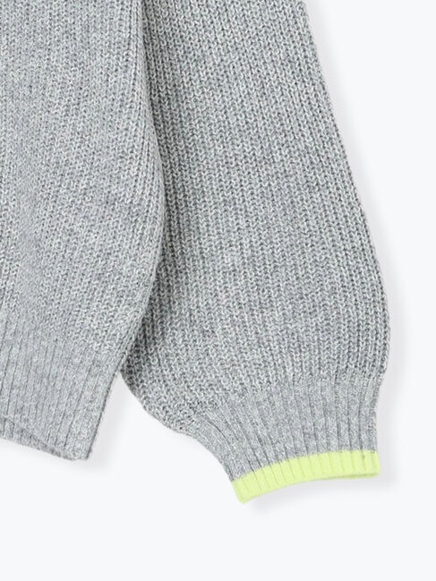 Te chichi TERRASSE「片畦配色オーバーサイズニットプルオーバー」|ニット・セーター|