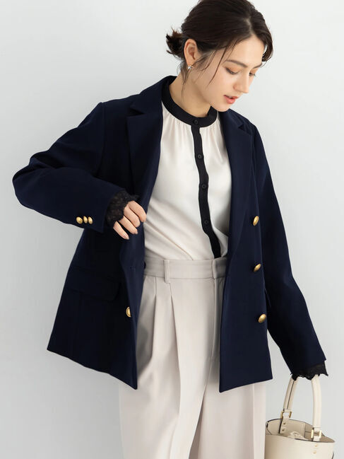 Te chichi「【セレモニーアイテム】テーラードWブレストジャケット（セットアップ可）」|その他|