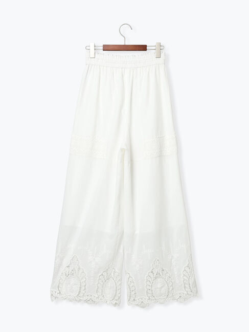 Te chichi「【Atelier ChouChou】スカラップヘムコットンイージーパンツ」|その他|