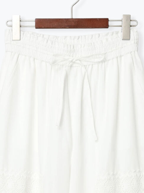 Te chichi「【Atelier ChouChou】スカラップヘムコットンイージーパンツ」|その他|