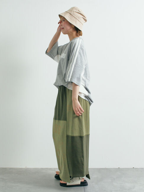 SM2「裏毛プリント配色アシメスカート」|スカート|