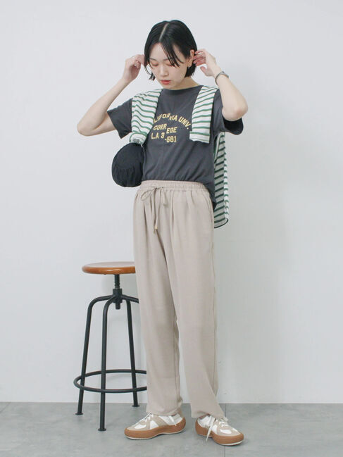 Samansa Mos2 blue「【接触冷感】マルチスタイルイージーパンツ」|その他|