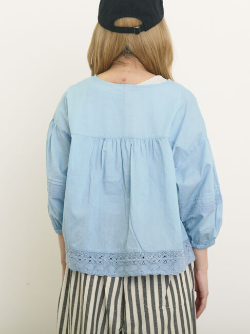 Samansa Mos2「パッチワークレースブラウス」|シャツ・ブラウス|