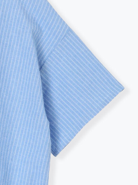 Samansa Mos2「【クールコットン】柄アソートスキッパーチュニック」|シャツ・ブラウス|