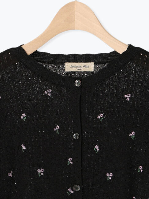 Samansa Mos2「小花柄プリントカーディガン」|カーディガン|