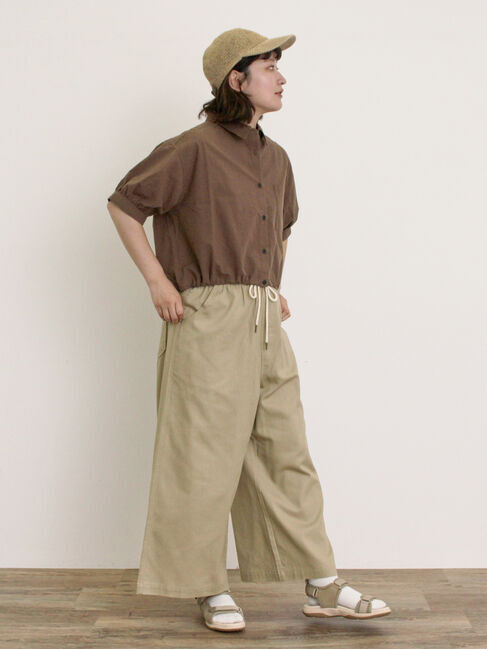 Samansa Mos2「ショート丈シャツ」|シャツ・ブラウス|